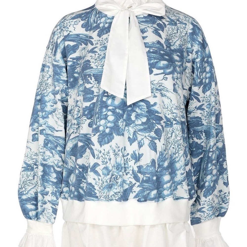 The Louie Toile Victorian Sweater XL